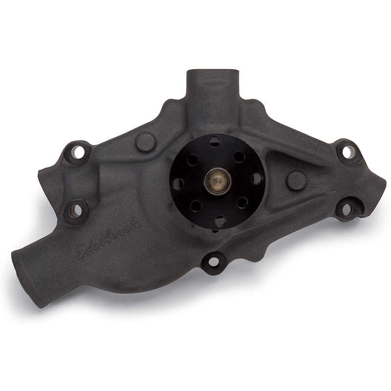 Edelbrock, Victor Series Circle Track Water Pump, Chevrolet Small Block, Satin, Sold as Each