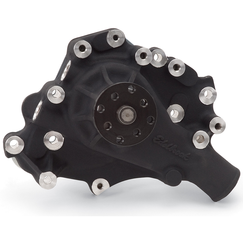 Edelbrock, Victor Series Circle Track Water Pump, Ford Small Block 289-351W, Black, Sold as Each