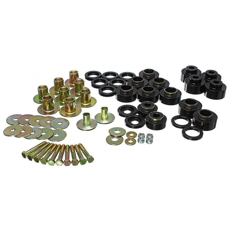 Energy Suspension, Body Mount Kit, Chevelle/Malibu/El Camino 68-72, Black