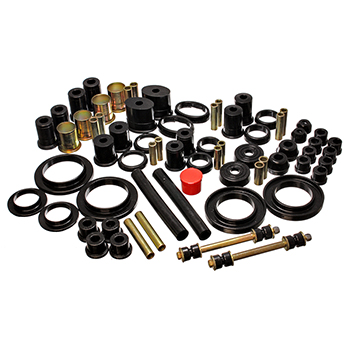 Energy Suspension, Hyper-Flex System Complete Bushing Set, Ford Mustang 85-93, Black
