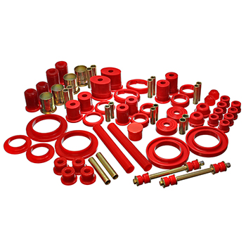 Energy Suspension, Hyper-Flex System Complete Bushing Set, Ford Mustang 85-93, Red
