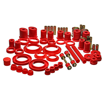 Energy Suspension, Hyper-Flex� System Complete Bushing Set, Ford Mustang 99-04 (no Cobra w/ I.R.S.), Red