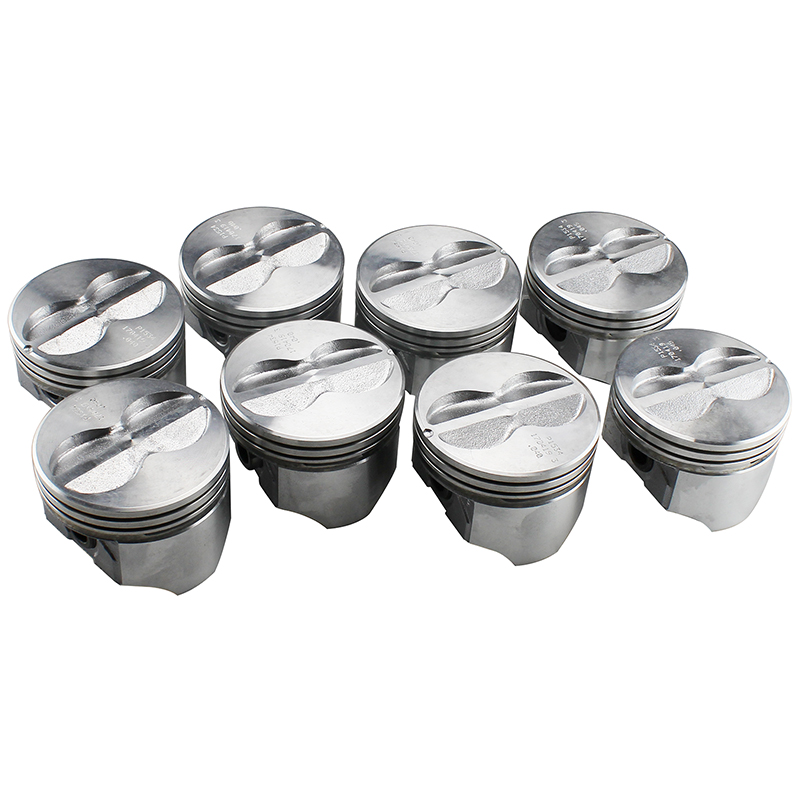 Cast Aluminum Pistons, Chev SB 350, Flat Top (4VR), 4.040