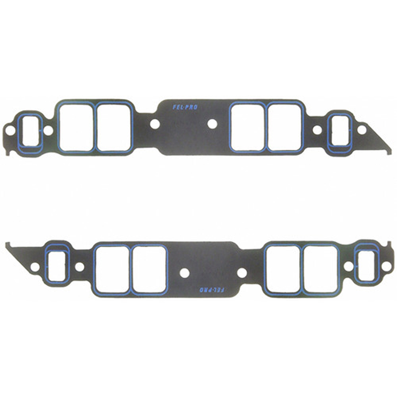 Felpro, Intake Gasket Set, Chev BB, w/Steel Core, Rectangle Port, 1.82