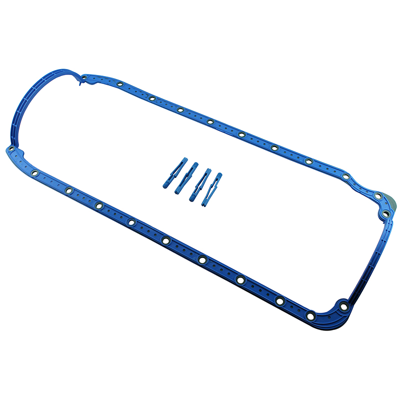 Fel-Pro, PermaDryPlus 1pc. Oil Pan Gasket, Chev BB, 65-90