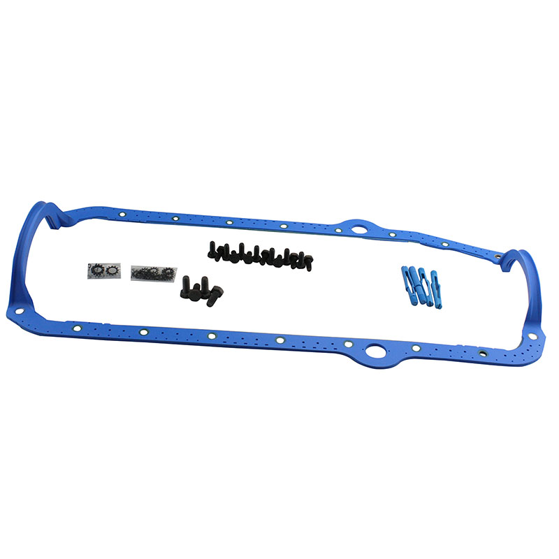 Fel-Pro, PermaDryPlus 1pc. Oil Pan Gasket, Chev SB, 75-85