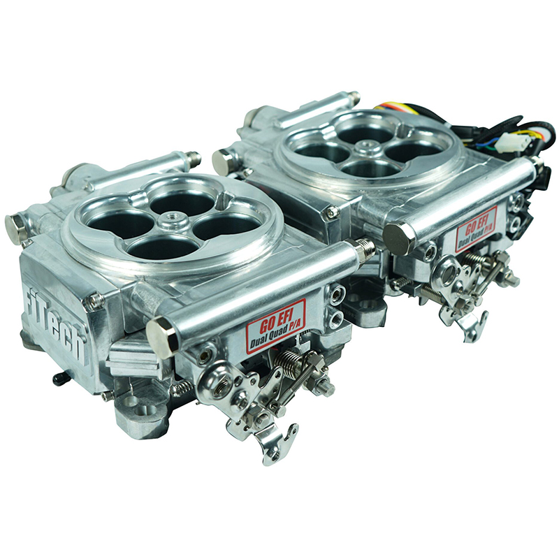 FiTech, Go EFI 2 x 4 1200 HP Power Adder, Bright Aluminum