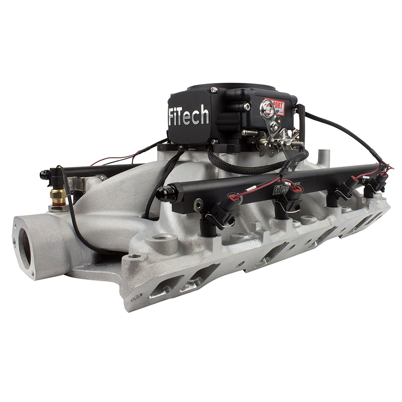FiTech, Go Port BBC, Rectangle Port, 500-1050HP, Matte Black Finish