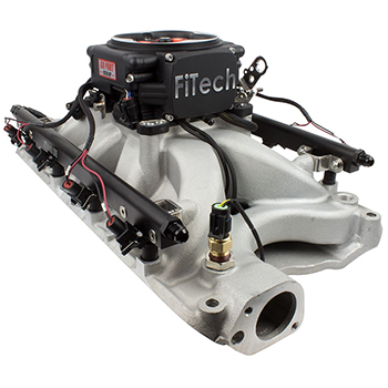 FiTech, Go Port BBC, Oval Port, 500-1050HP, Matte Black Finish