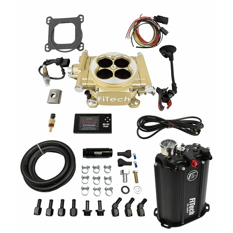 FiTech, Easy Street Master Kit, w/ ForceFuel Delivery System, 600HP, Gold Finish