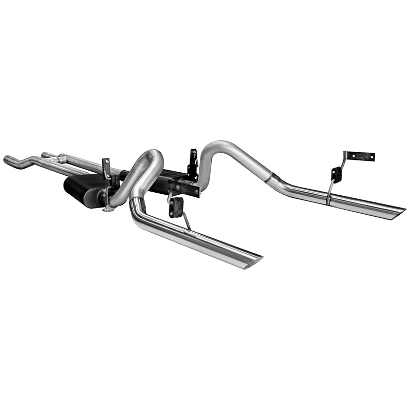 Flowmaster American Thunder Stainless Exhaust System, 64-66 Mustang 4.7/5.0L V8