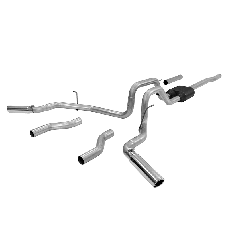 Flowmaster American Thunder Stainless Exhaust System, 04-08 Ford F150 4.2L V6, 4.6/5.4L V8