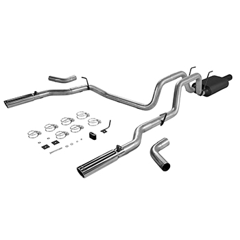 Flowmaster American Thunder Stainless Exhaust System, '06-'08 Dodge Ram 1500 4.7L Non-Hemi