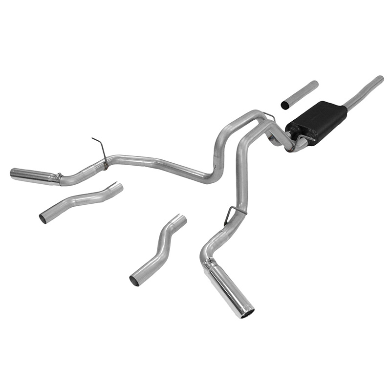 Flomaster Force II Stainless Exhaust System, 07-13 Chevrolet/GMC Silverado/Sierra 1500 5.3L V8