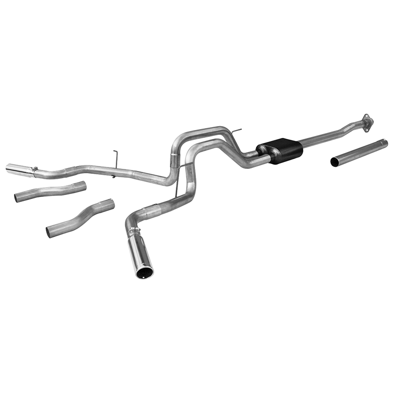 Flowmaster American Thunder Stainless Exhaust System, 09-13 Ford F150 V8 Trucks