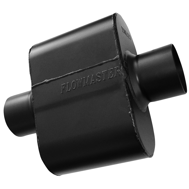 Flowmaster Super 10 Series Delta Flow Muffler, 409S Stainless Steel, 2.50