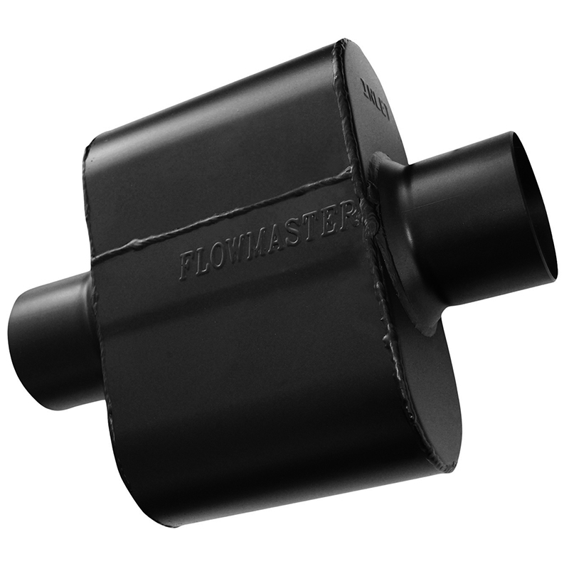 Flowmaster Super 10 Series Delta Flow Muffler, 409S Stainless Steel, 3.00