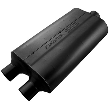 Flowmaster Super 50 Series Delta Flow Muffler, 409S Stainless Steel, 2.25