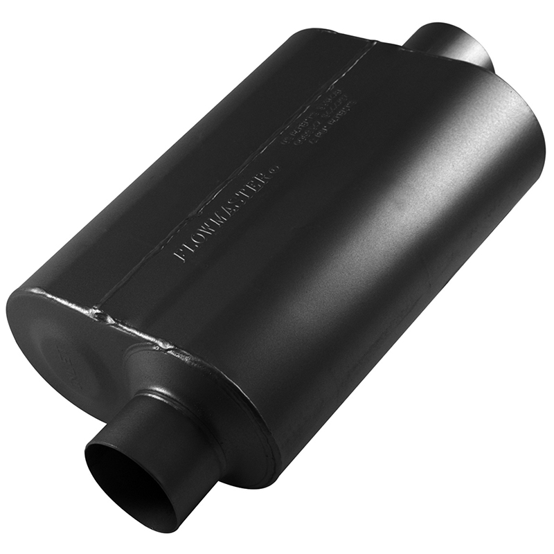 Flowmaster Super 40 Series Delta Flow Muffler, 409S Stainless Steel, 3.00