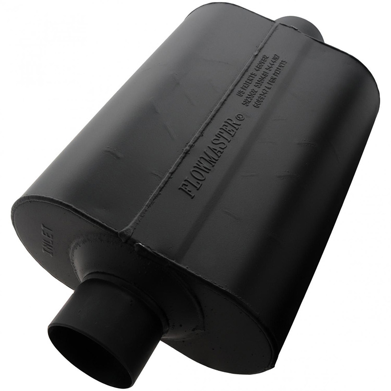 Flowmaster Super 40 Series Delta Flow Muffler, Aluminized Steel, 3.00