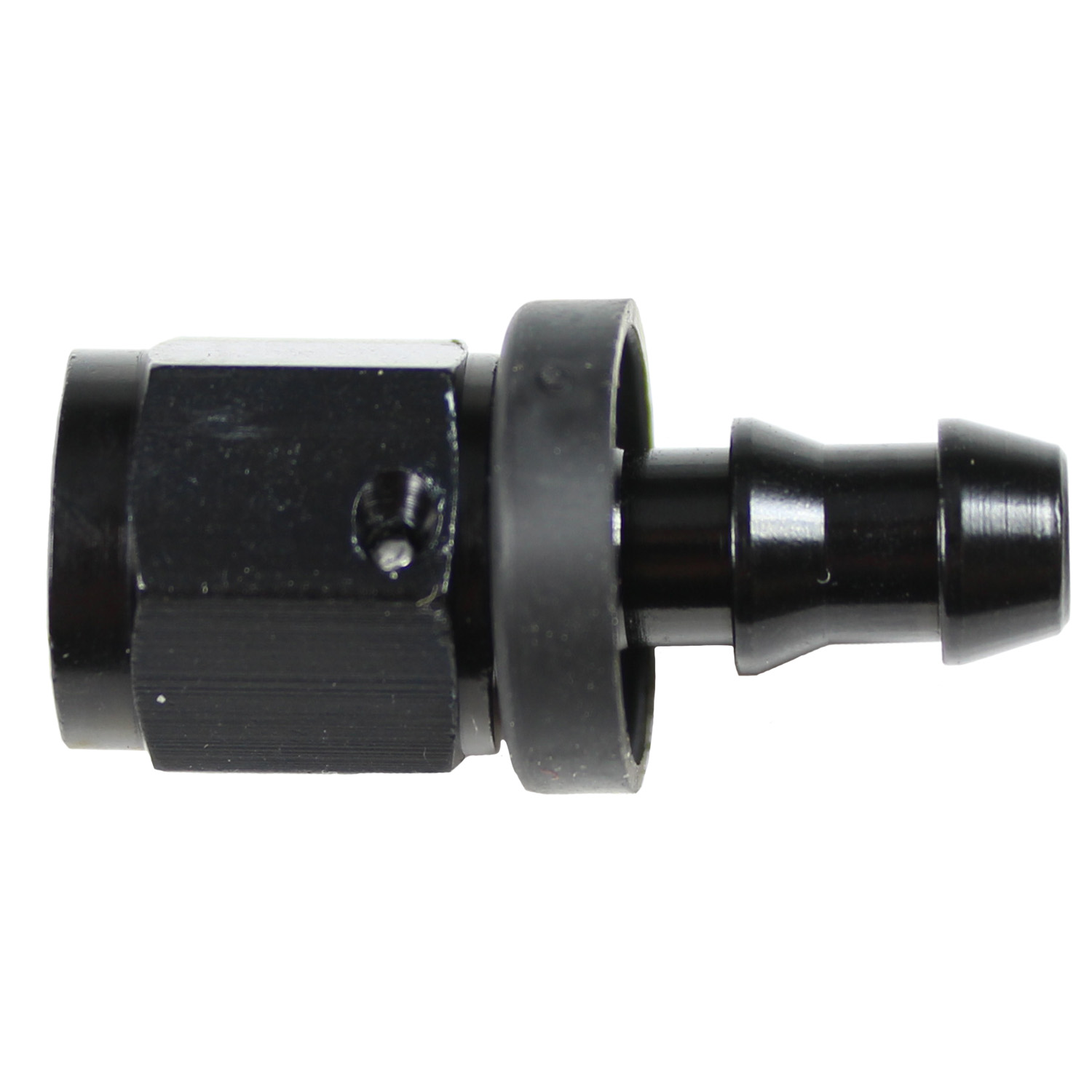 Fragola Push Lok Straight Hose End, Socketless, -4 AN, Black