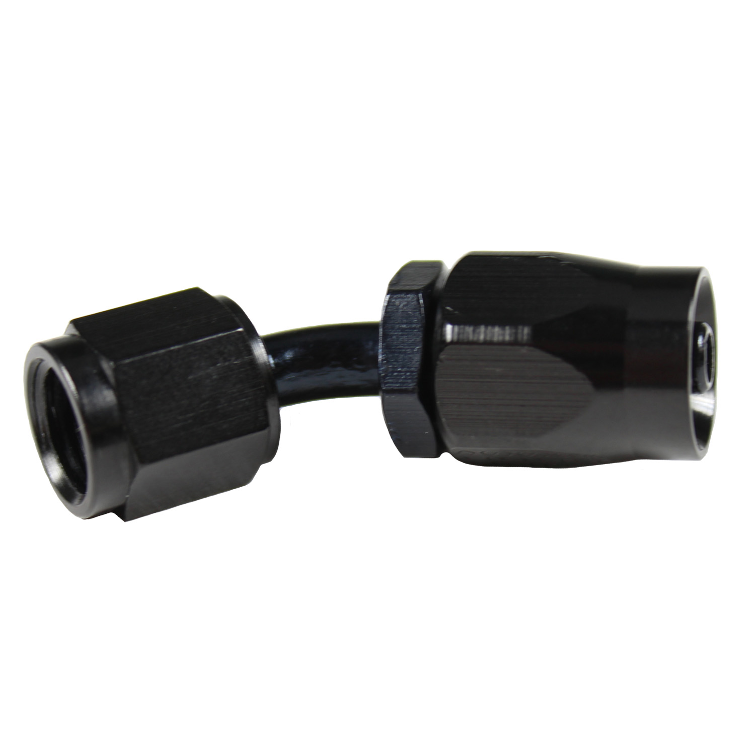 Fragola Pro-Flow 45 Degree Swivel Hose End, -4 AN, Black