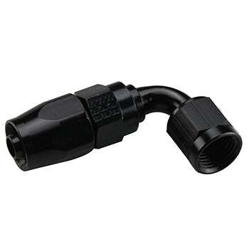 Fragola Pro-Flow 90 Degree Swivel Hose End, -6 AN, Black