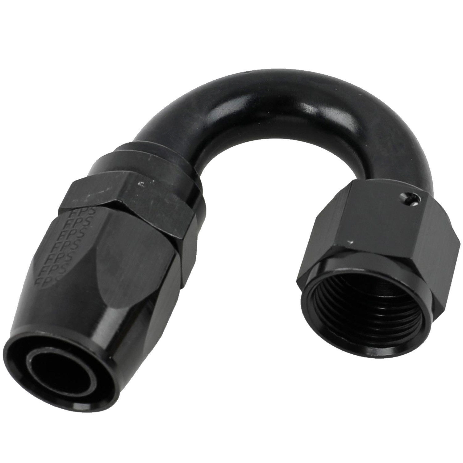 Fragola Pro-Flow 180 Degree Swivel Hose End, -10 AN, Black