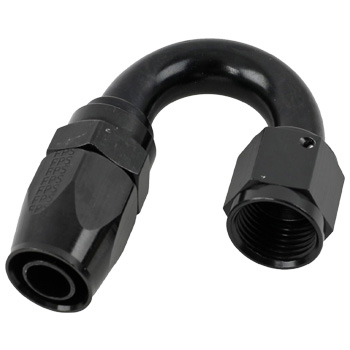 Fragola Pro-Flow 180 Degree Swivel Hose End, -10 AN, Black