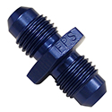 Fragola Coupler Fitting, -4 AN to -4 AN, Blue