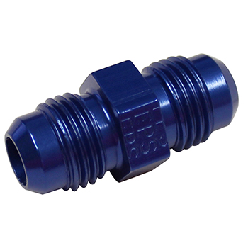 Fragola Coupler Fitting, -6 AN to -6 AN, Blue