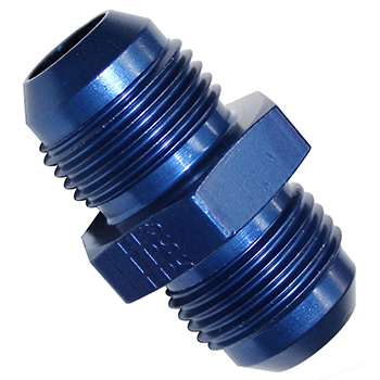 Fragola Coupler Fitting, -8 AN to -8 AN, Blue