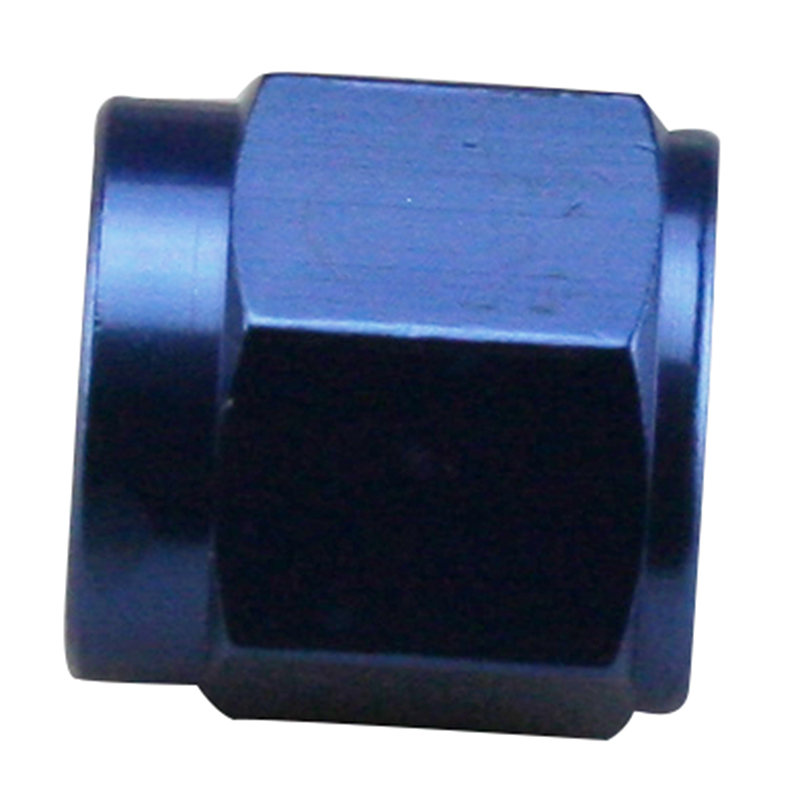 Fragola Aluminum Tube Nut, -6 AN, Blue