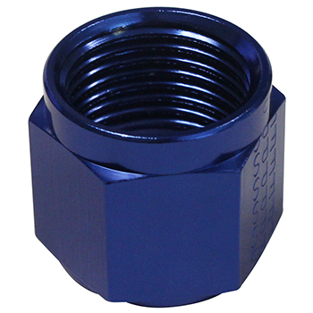 Fragola Aluminum Tube Nut, -8 AN, Blue