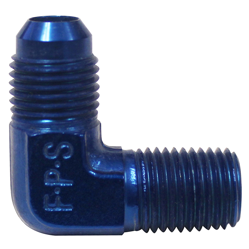 Fragola 90 Degree Male to Pipe Fitting, -6 AN to 1/4