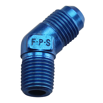 Fragola 45 Degree Male to Pipe Fitting, -6 AN to 1/4