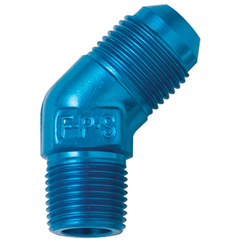 Fragola 45 Degree Male to Pipe Fitting, -16 AN to 1