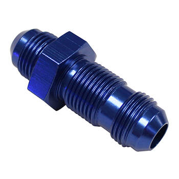 Fragola Bulkhead Union, -8 AN to -8 AN, Blue