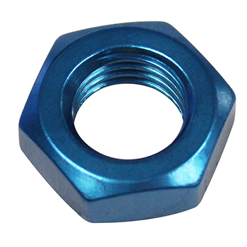 Fragola Bulkhead Nut, -3 AN, Blue