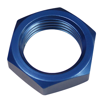 Fragola Bulkhead Nut, -10 AN, Blue