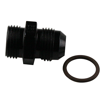 Fragola Radius AN Port Adapter, -8 ORB to -8 AN, Black