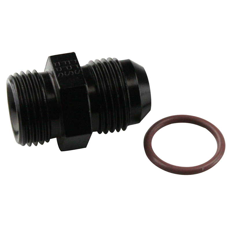Fragola Radius AN Port Adapter, -10 ORB to -10 AN, Black