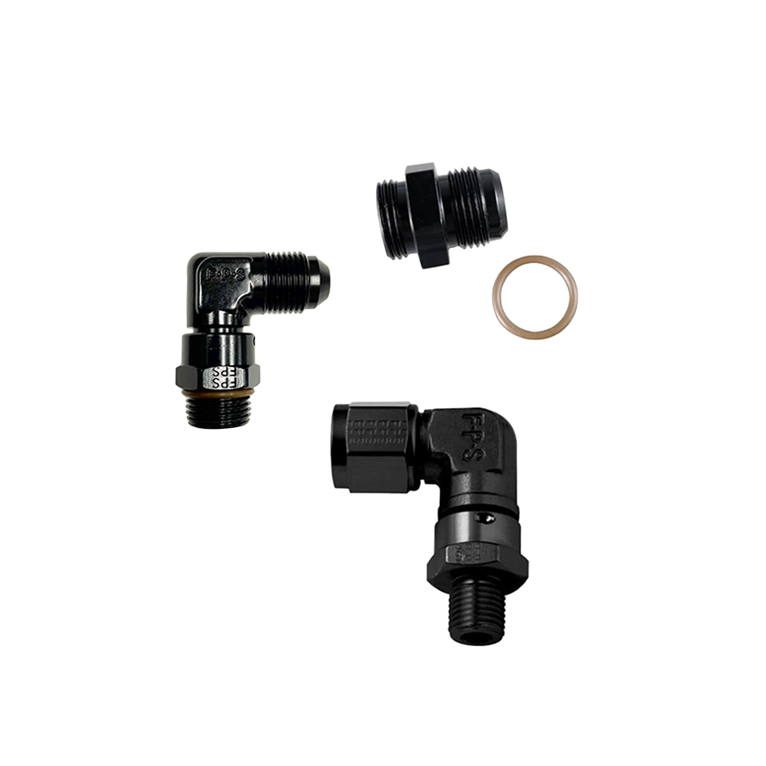 Fragola Radius Fitting, -10, 1 1/16-12 (12), Black - Competition Products