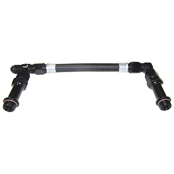 Fragola Sportsman Fuel Line Kit, Holley 4150 Ultra HP, -8 ORB, Black