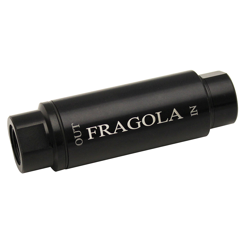 Fragola, In-Line Fuel Filter, 100 Micron, -10 AN ORB Inlet/Outlet, 2.00