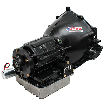 FTI, Pro Series Powerglide Transmission, Level 3, Race Prepped Stock Case, 1000 HP, Bracket Style Brake, Shorty