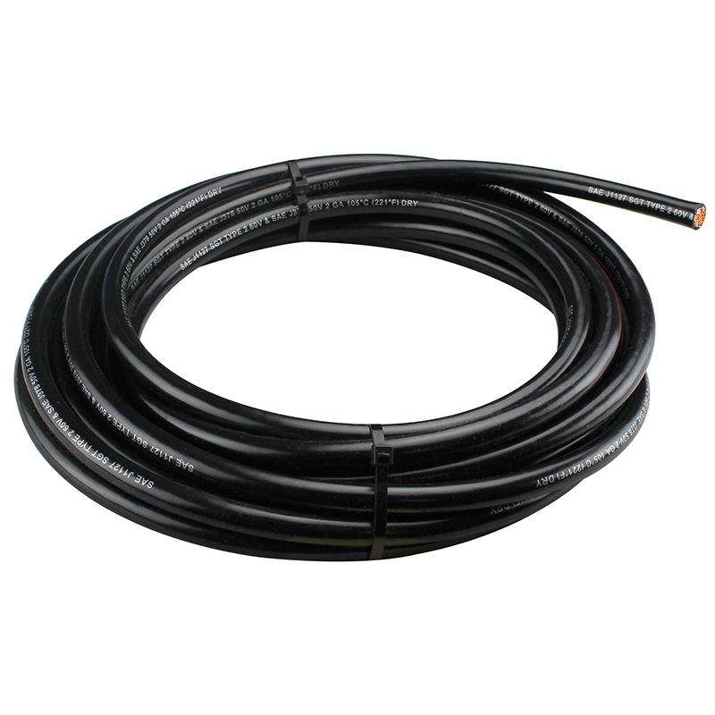 Fastronix, Battery Cable, 25 Coil, Black