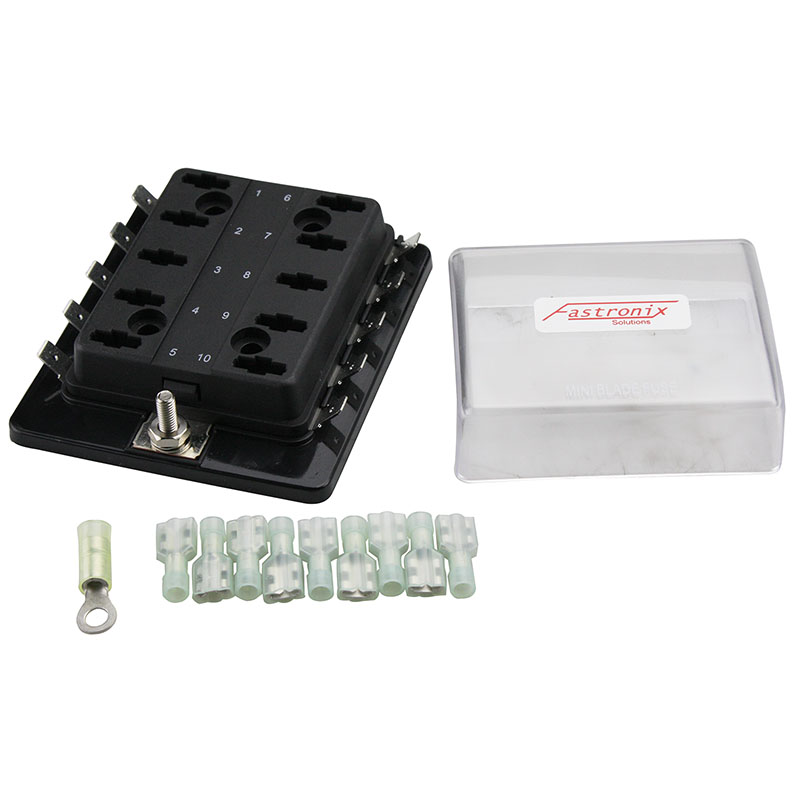 Fastronix, Mini-Blade Fuse Panel, 10 Circuit