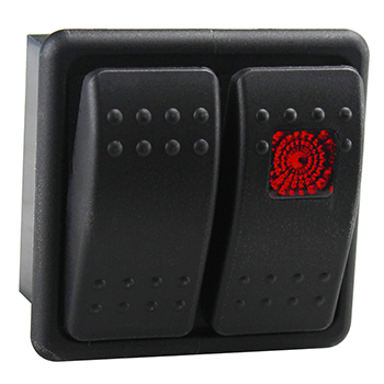 Fastronix, Start/Ignition Rocker Switch Panel, Red