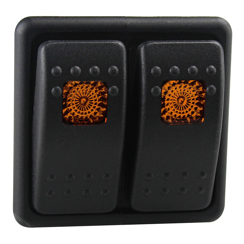 Fastronix, Rocker Switch Panel, Dual, Amber